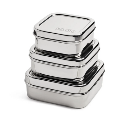 Dalcini Stainless Lunch Square Trio