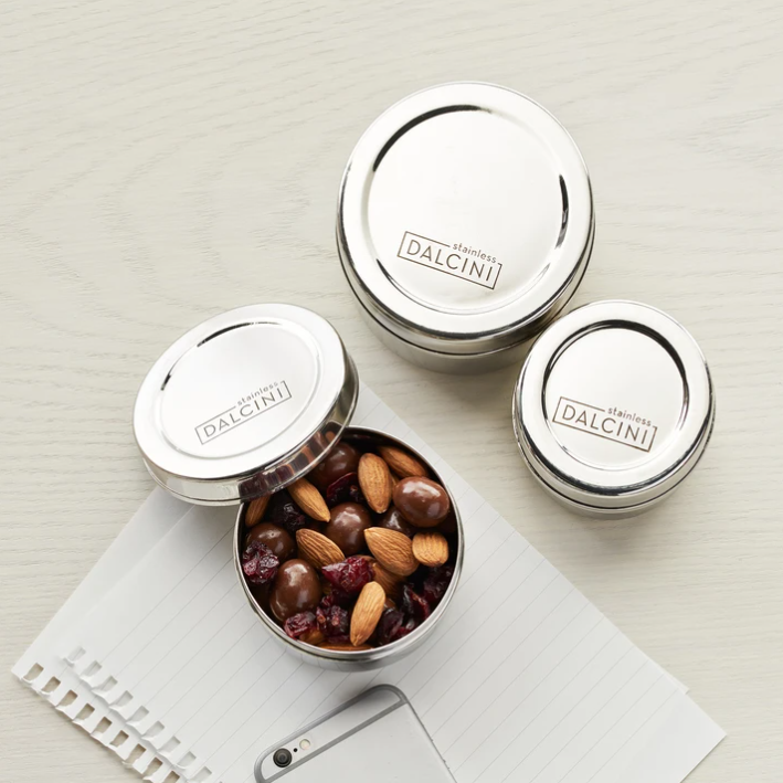 Dalcini Stainless Lunch Round Snack Trio