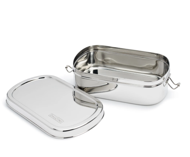 Dalcini Stainless Lunch Large Oval With Clips Container