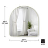 Umbra Hubba Brass Rim Arched Mirror