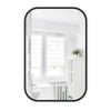 Umbra Hub Rectangular Mirror Black 24" x 36"
