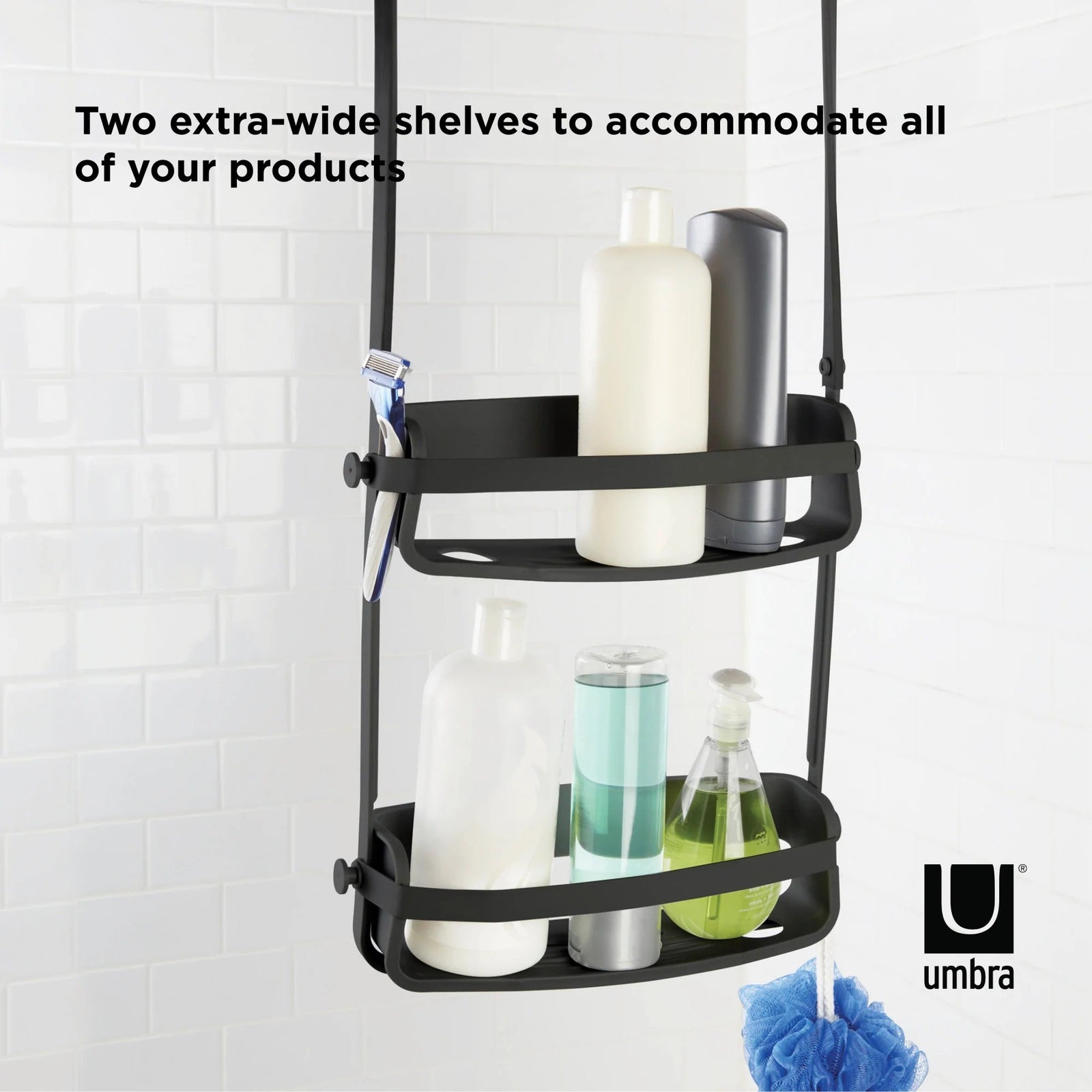 Umbra Flex Shower Caddy - Black - iQ living