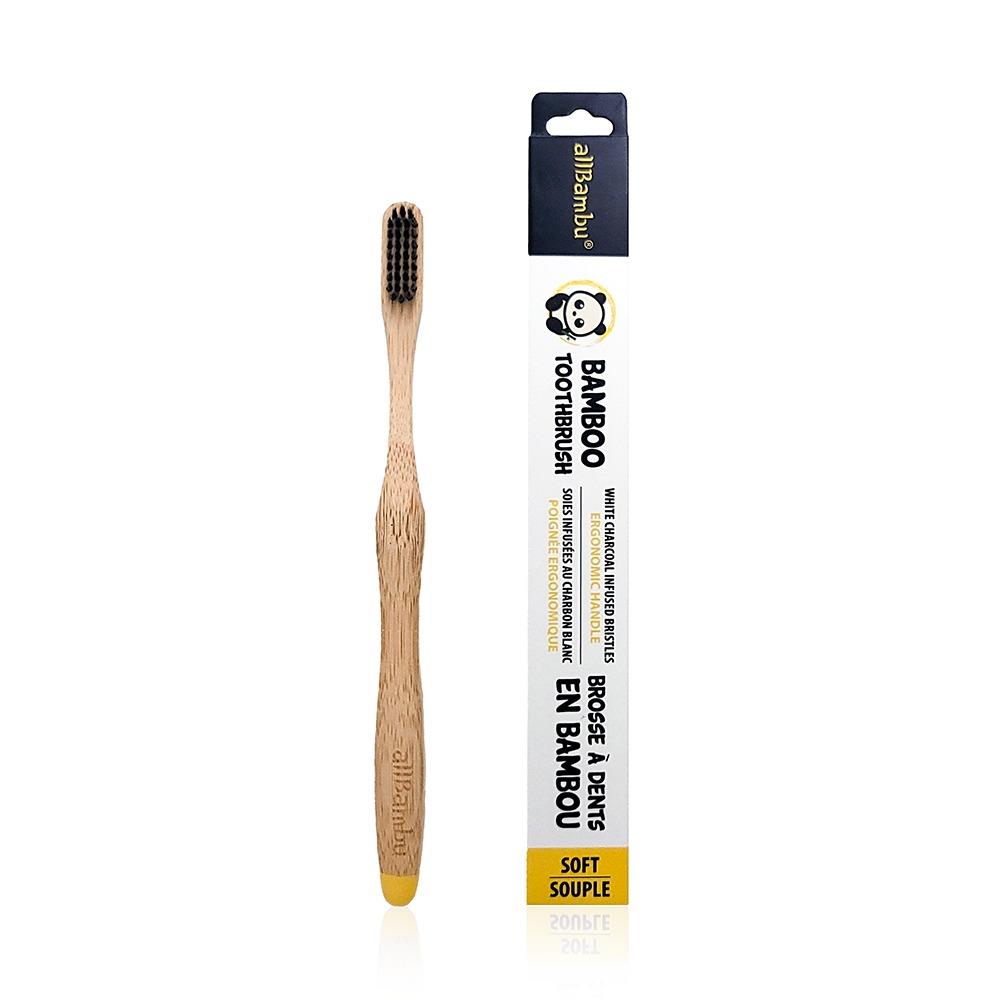 AllBambu Bamboo Toothbrush - Soft Bristles