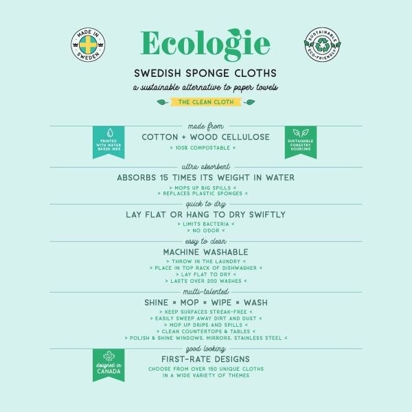 Now Designs Swedish Dish Cloth Slow Down - iQ living