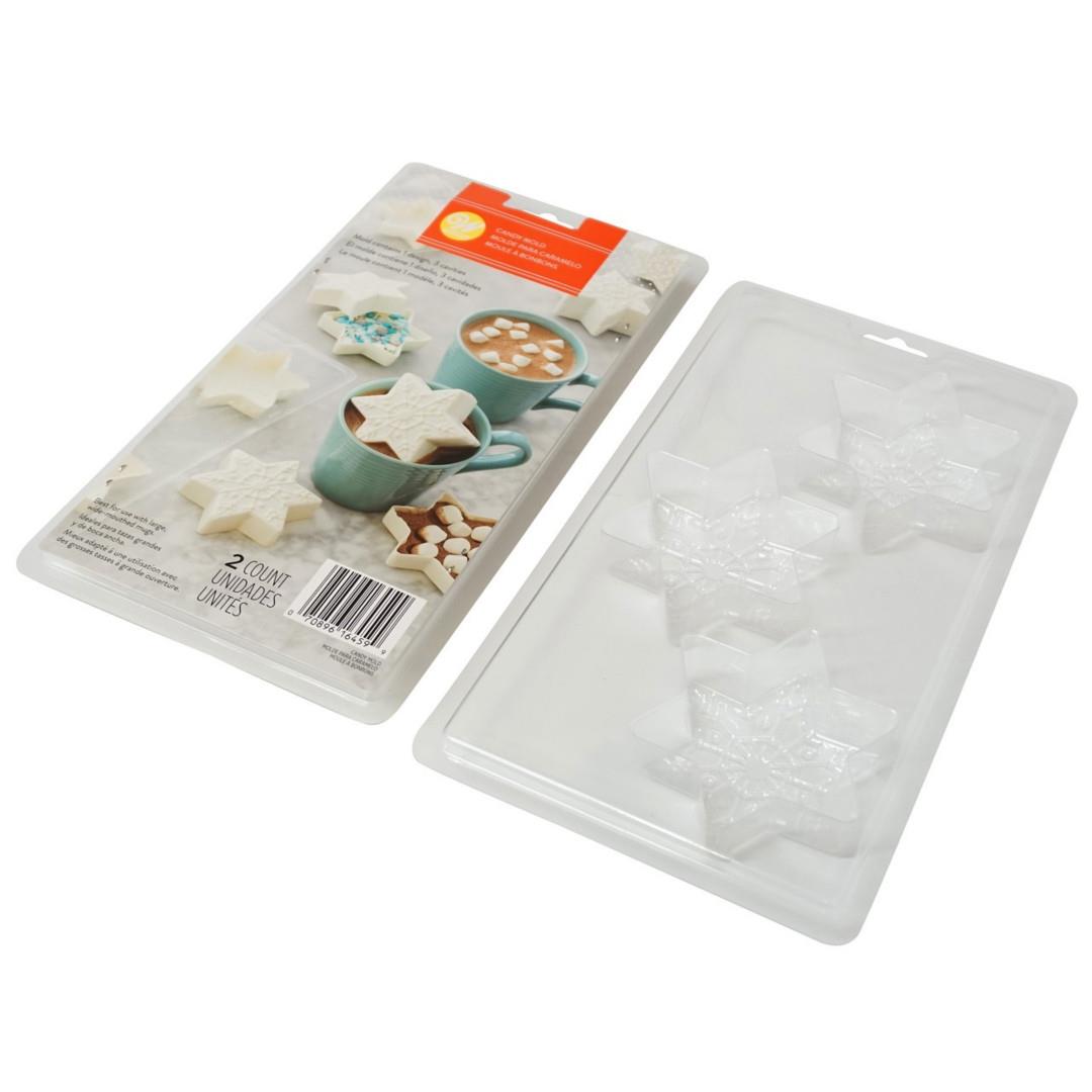 Wilton 3-Cavity Snowflake Shaped Candy Mold