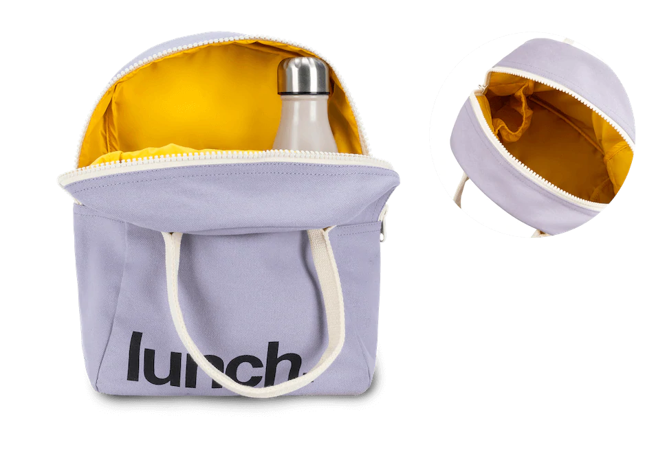 Fluf Zipper Lunch Bag Lavender
