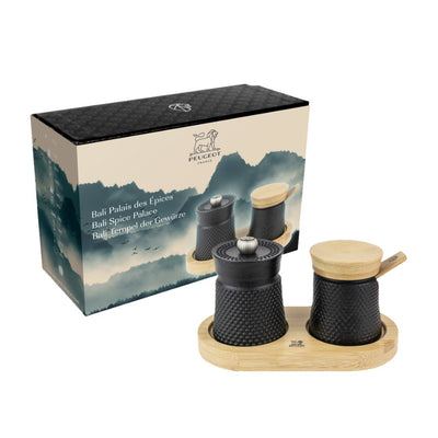 Peugeot Bali Salt & Pepper Mill Set Black 3"