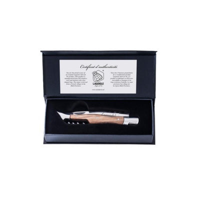 Laguiole Style de Vie Olive Wood Pocket Knife & Corkscrew