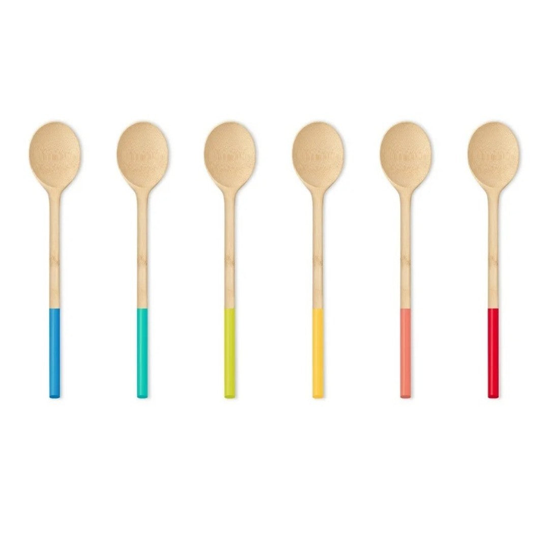 Pebbly Assorted Bamboo Mixing Spoon 12" - iQ living