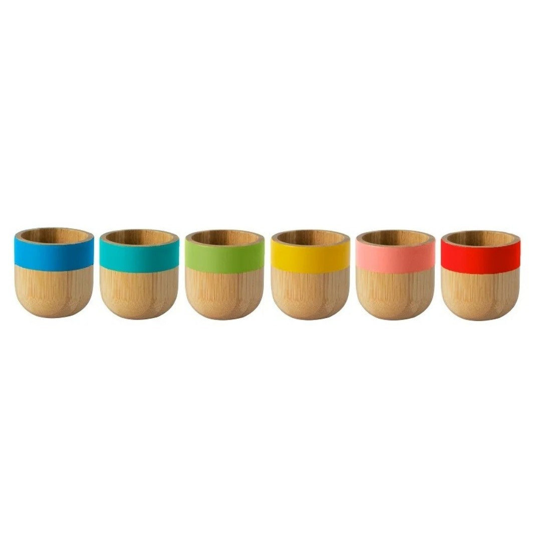 Pebbly Assorted Bamboo Egg Cup