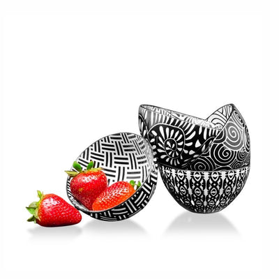 Danesco Assorted Black Dip Bowls