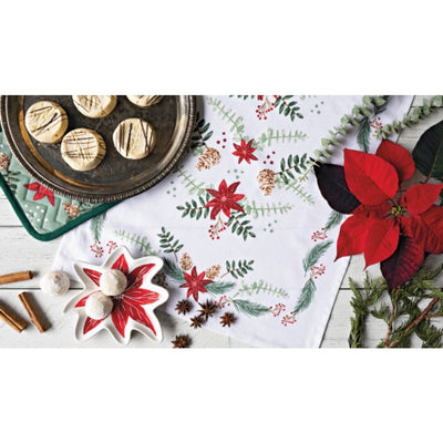 Now Designs Christmas Tea Towel - Poinsettia