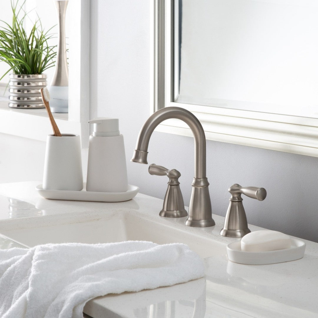 Moda At Home White Anitra Ceramic Vanity Tray