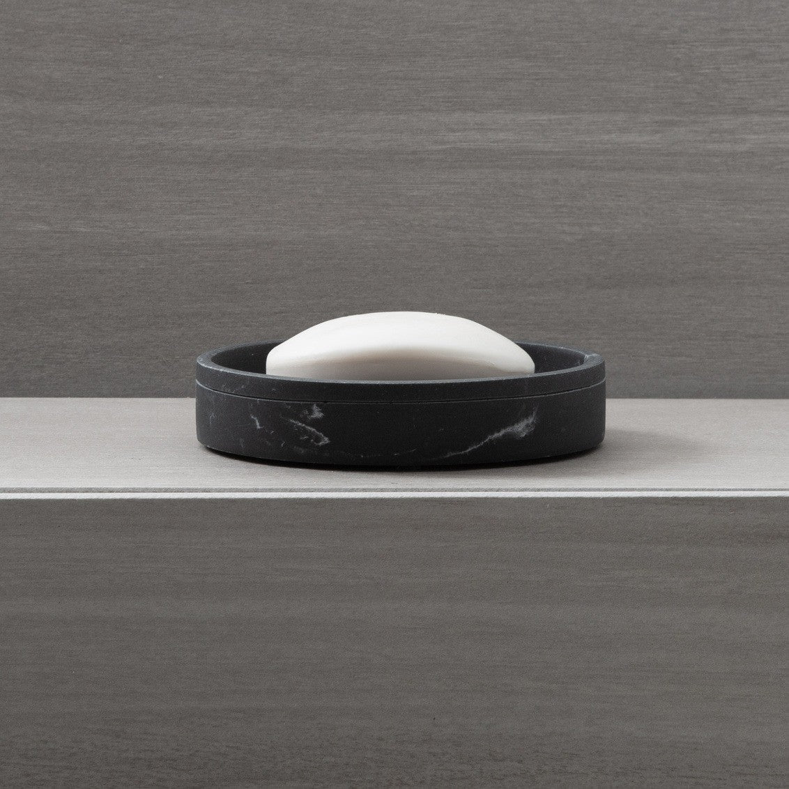 Moda At Home Michaelangelo Black Resin Soap Dish