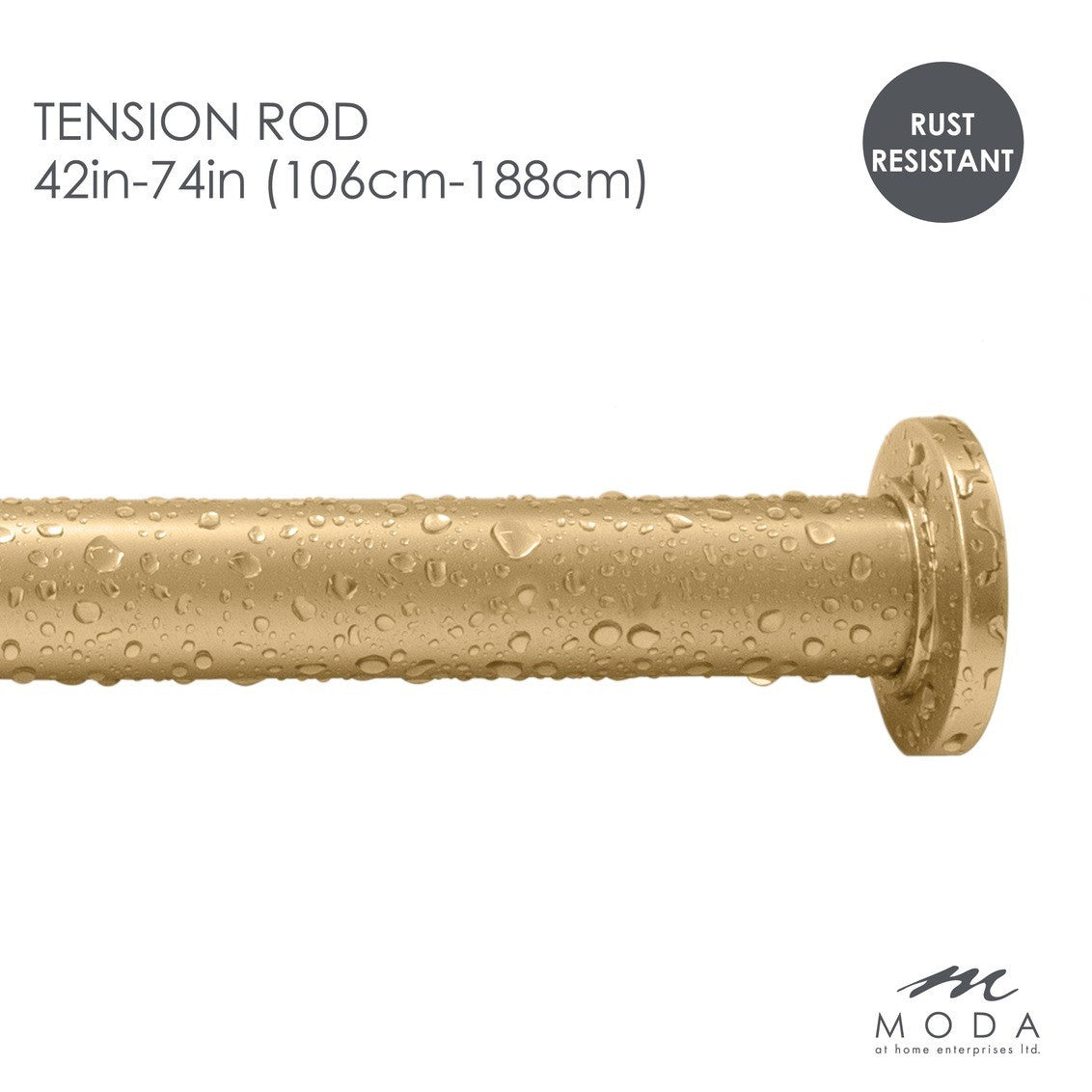 Moda At Home Shower Tension Rod 42" - 74"