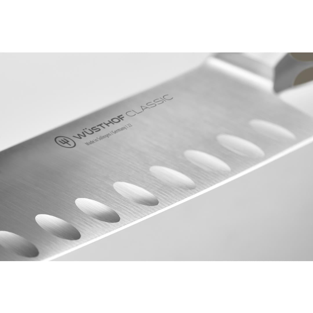 Wusthof Classic Grey Velvet Oyster Santoku Knife 7"