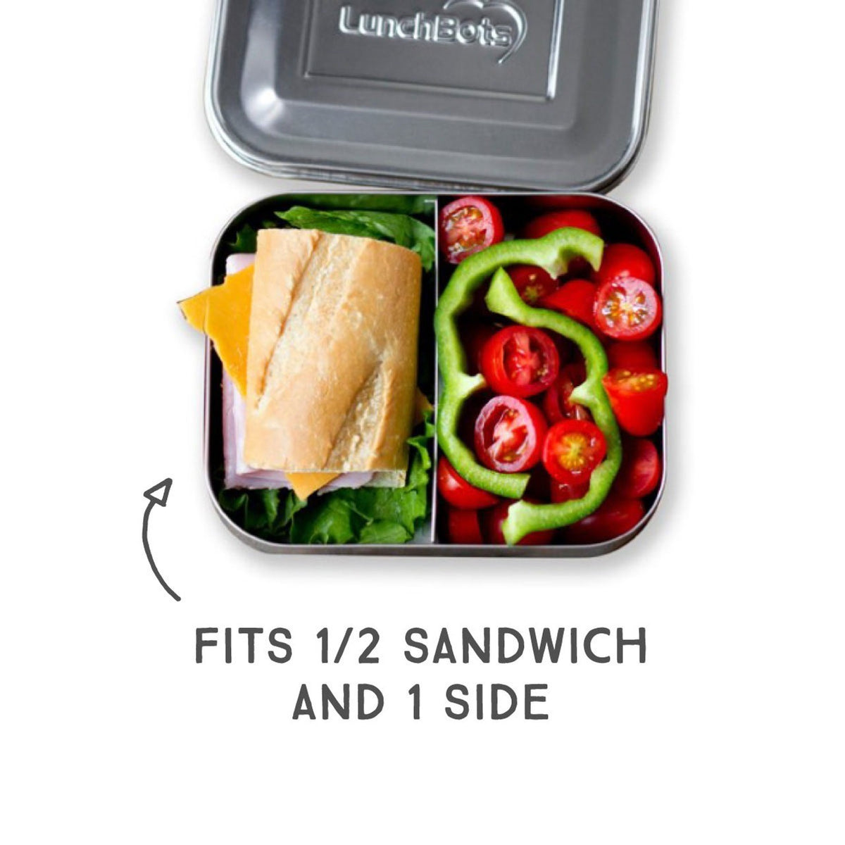 LunchBots Duo 2 Compartment Bento Lunch Box