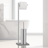 Torre & Tagus Vero Chrome Toilet Paper & Brush Holder
