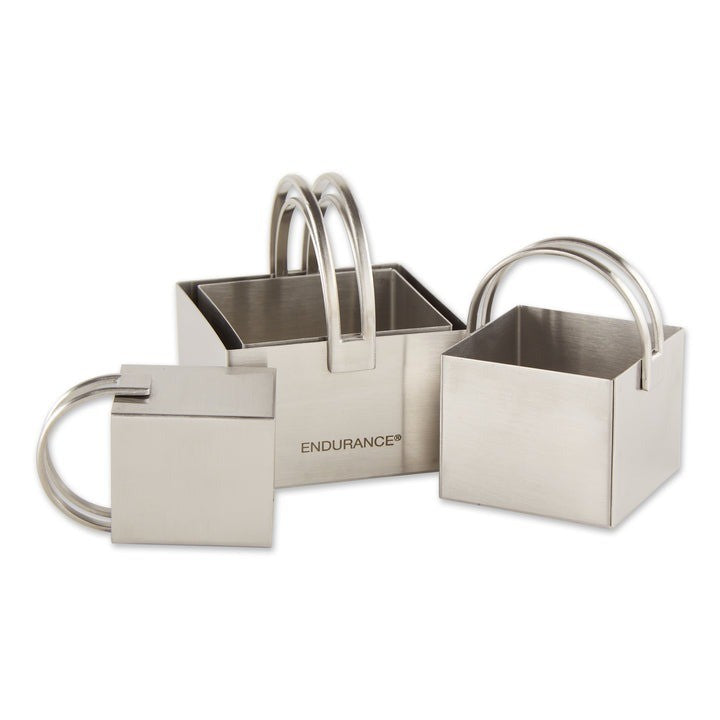 RSVP Square Plain Biscuit Cutter Set Of 4