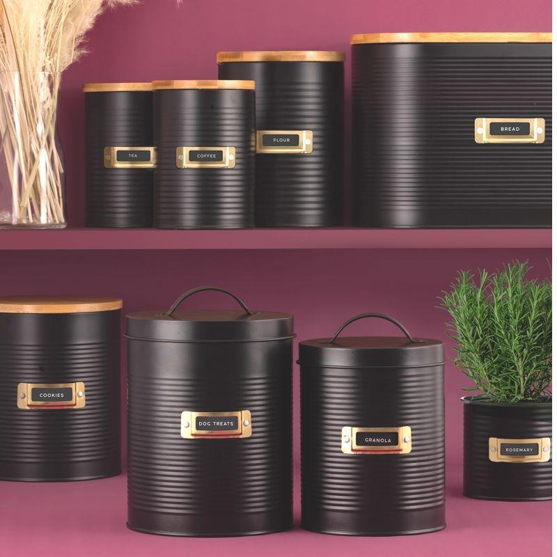 Typhoon Otto Bread Bin Matte Black 10.5L - iQ living
