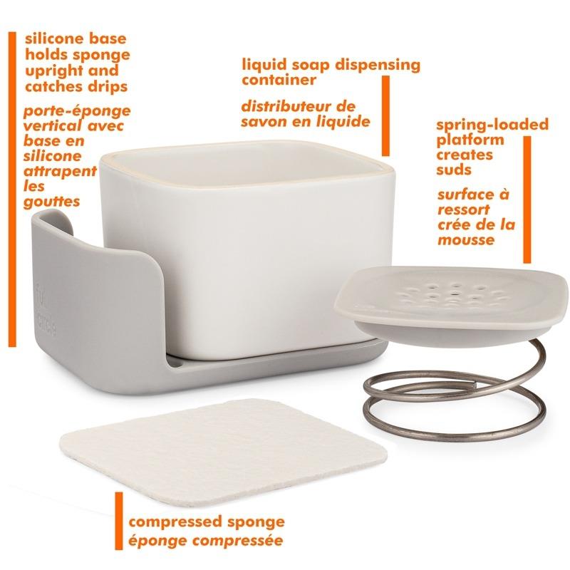 Full Circle Bubble-Up Foaming Soap Dispenser & Sponge