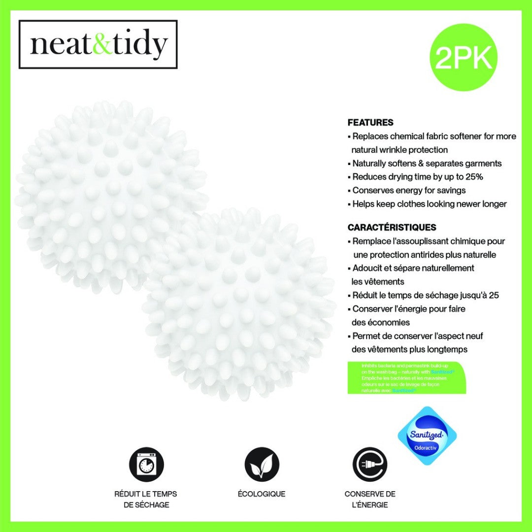 Neat & Tidy Plastic Dryer Ball Set Of 2