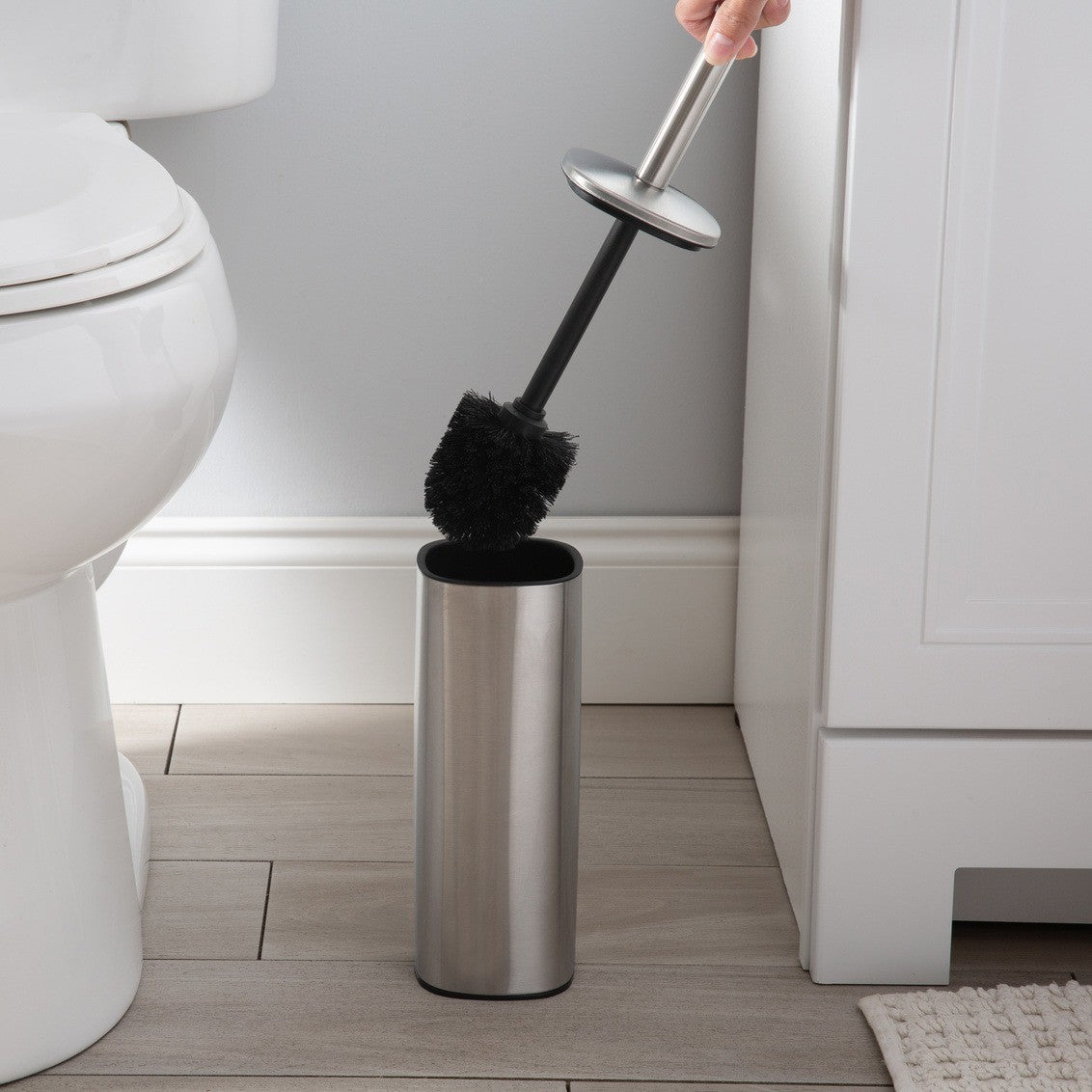Moda At Home Bryant Stainless Steel Toilet Brush