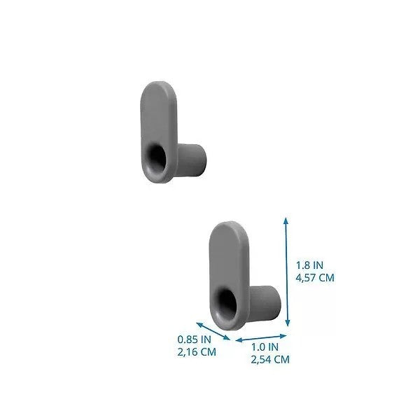 iDesign Wallspace Small Wall Hook Set Of 2