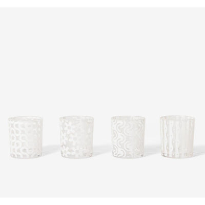 Dusen Dusen Patterns Glass Set Of 4