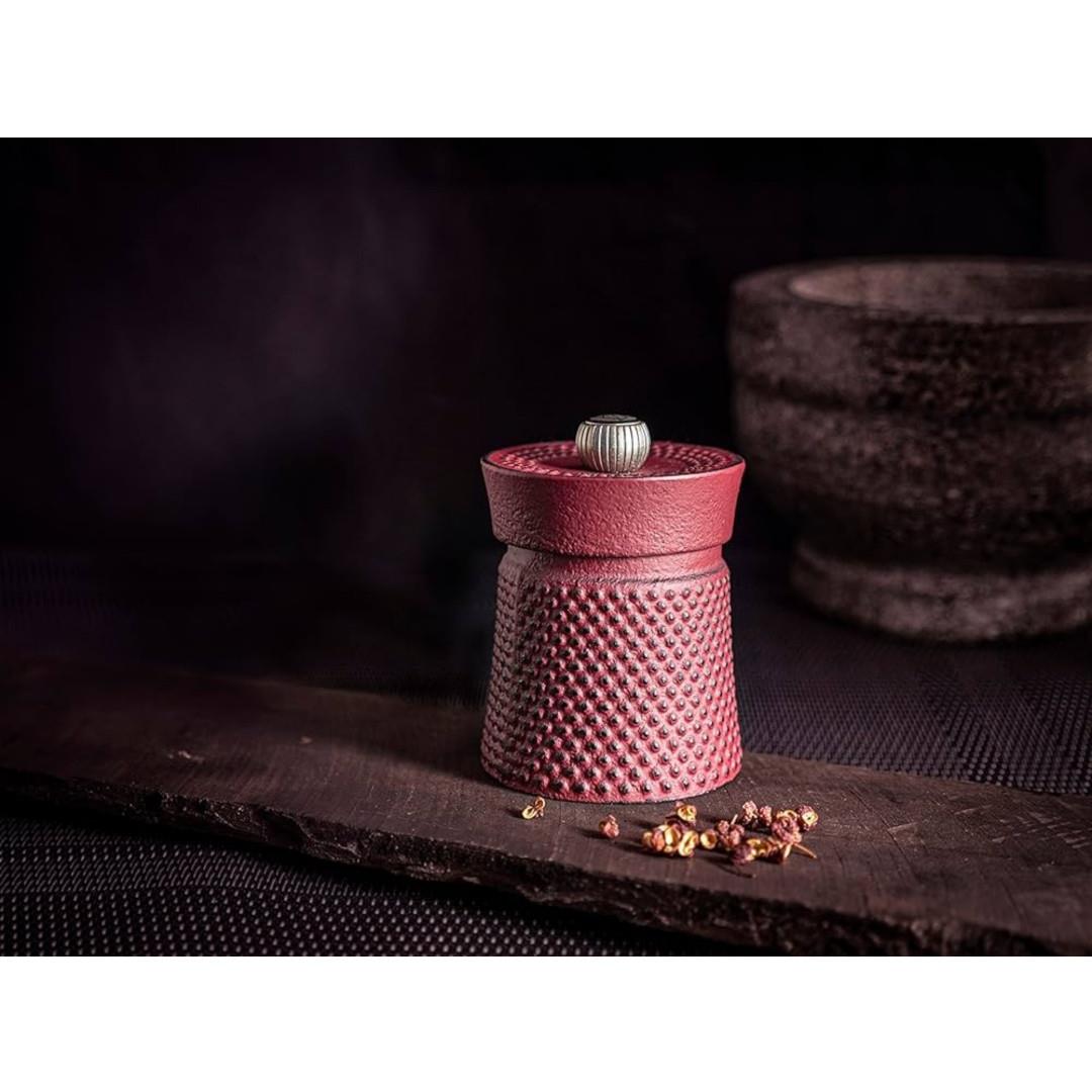 Peugeot Red Cast Iron Pepper Mill 3"