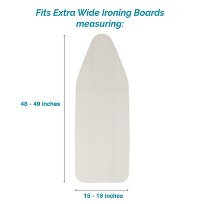 Polder Ironing Board Pad & Cover (48" - 49" x 15" - 18")