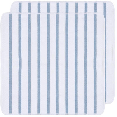 Now Designs Basketweave Dishcloth Set Of 2 Slate Blue