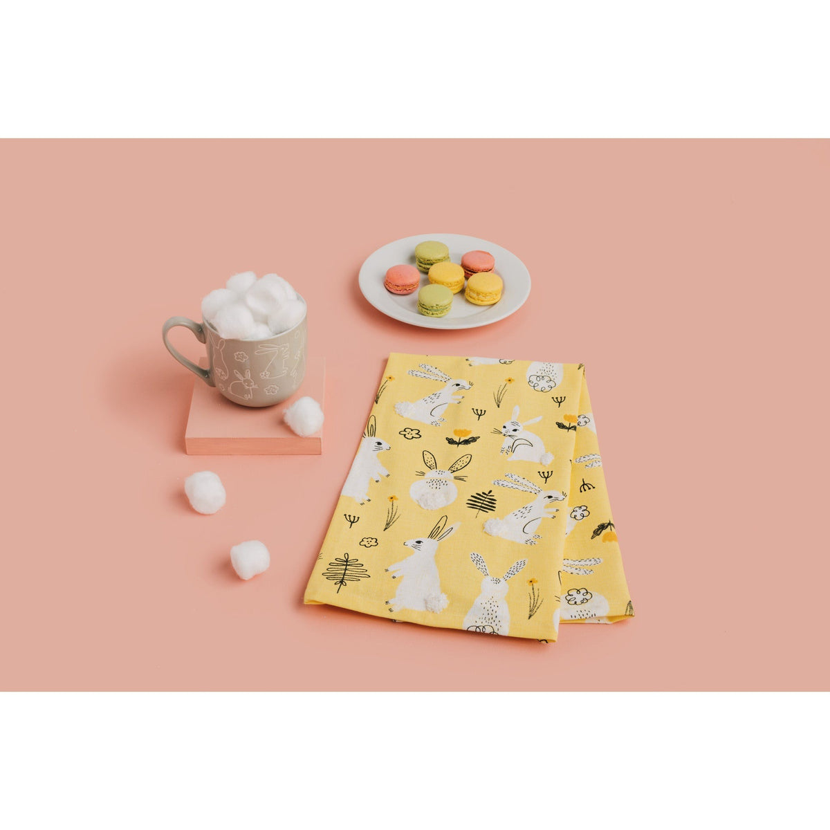 Now Designs Easter Tea Towel Cottontail Bunny