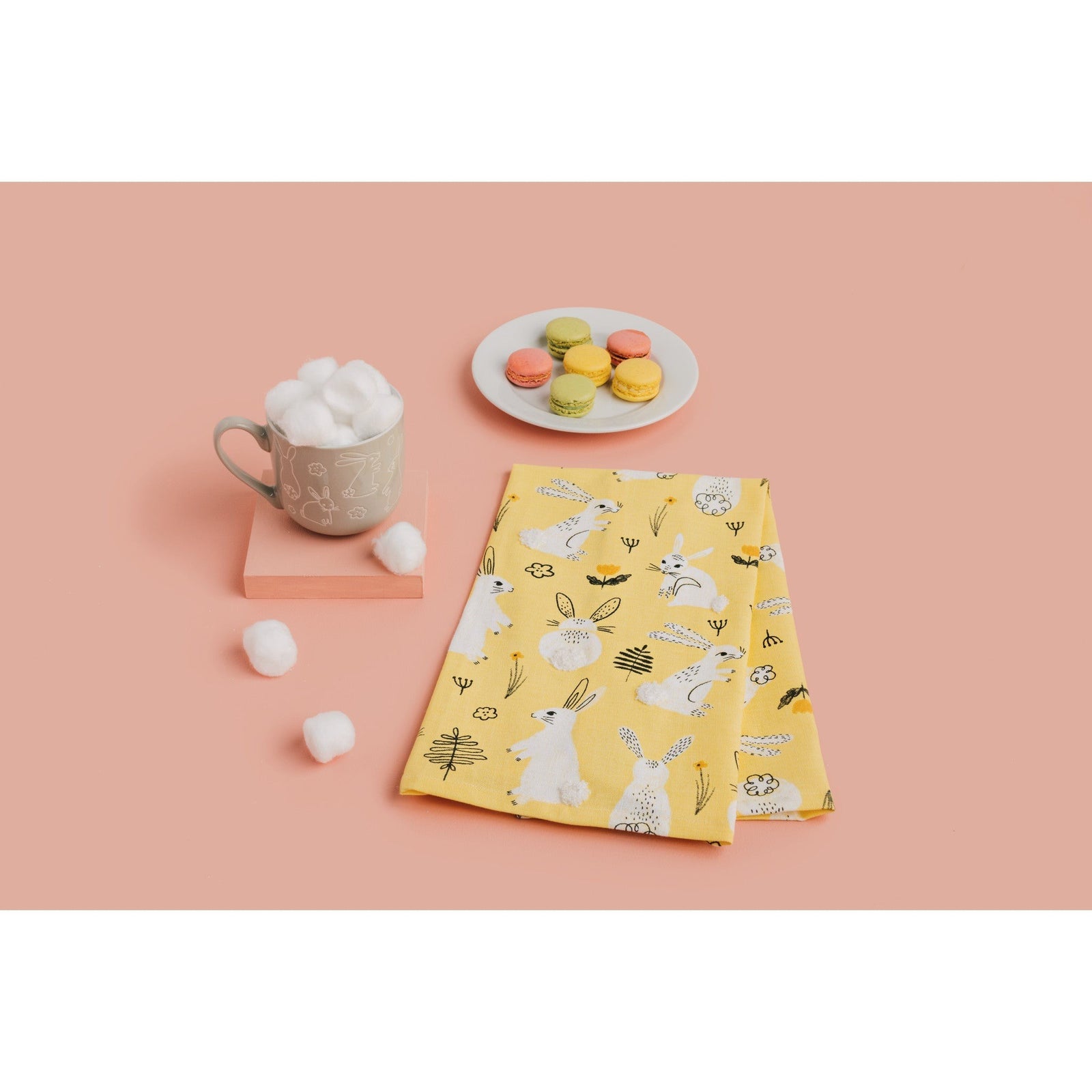 Now Designs Easter Tea Towel Cottontail Bunny