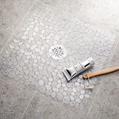 iDesign Pebblz Square Shower Mat 22"
