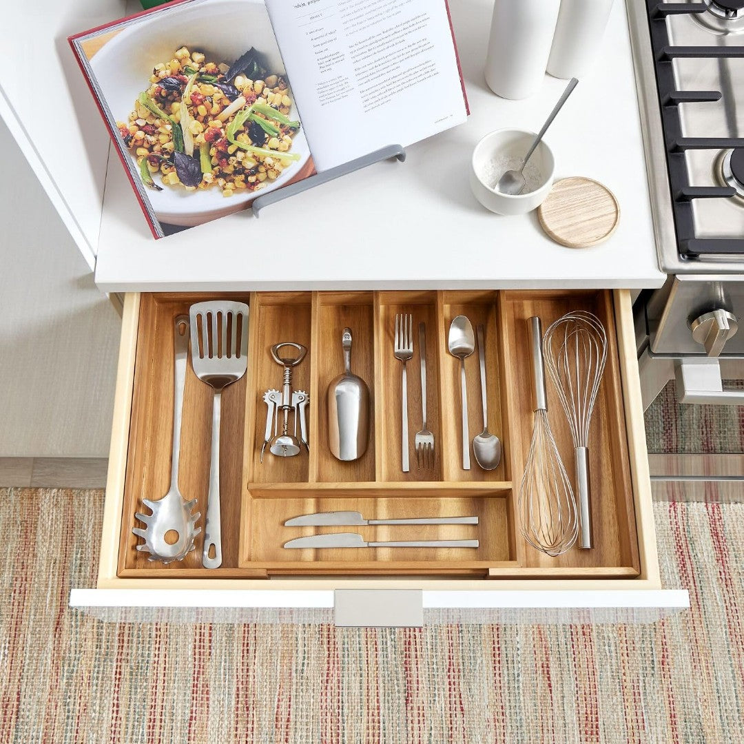 iDesign Expandable Cutlery Drawer Organizer