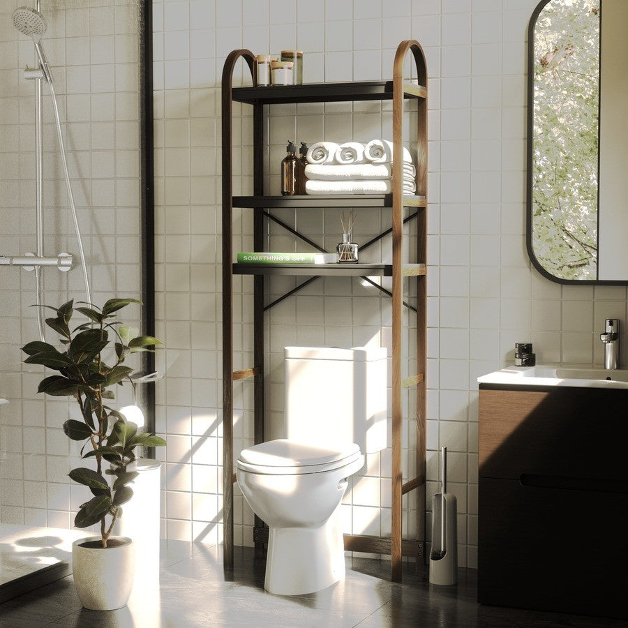 Umbra Bellwood Over The Toilet Shelf - Midnight Black