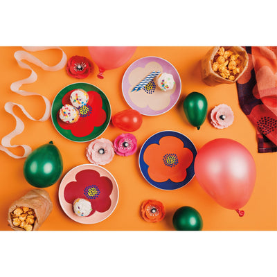 Danica Appetizer Plate Poppy Set Of 4