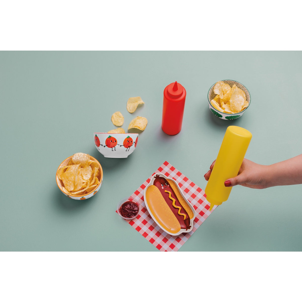 Danica Pinch & Dip Bowls Set Of 4 Funny Food - iQ living