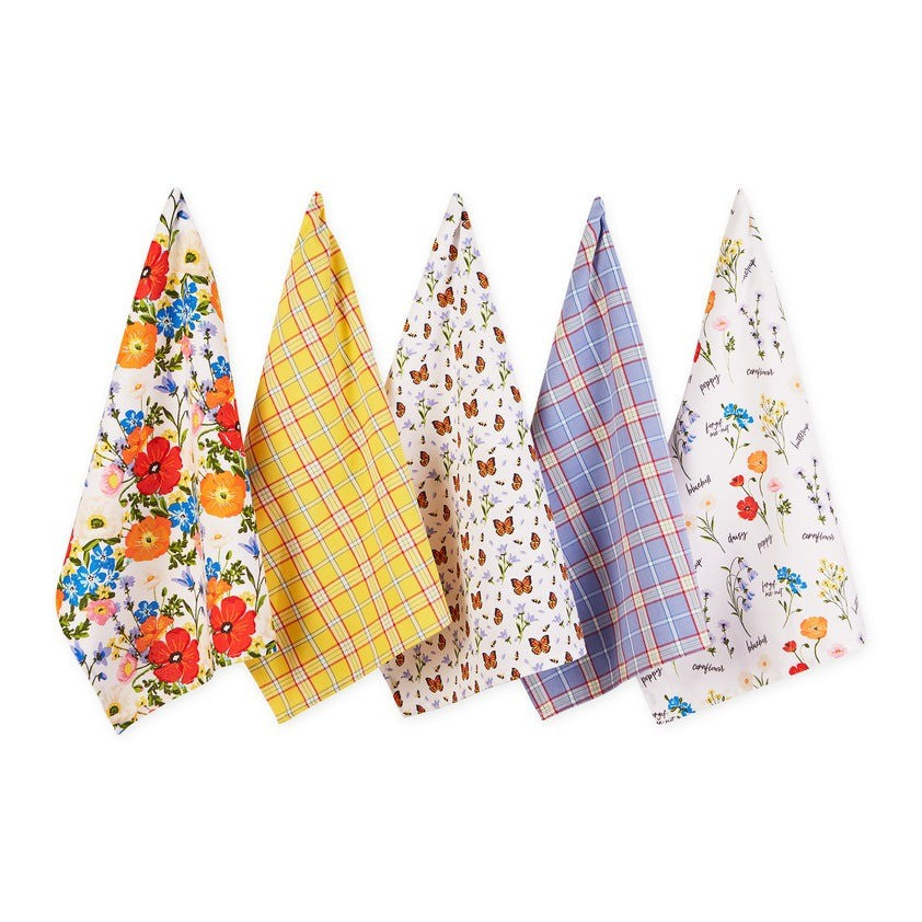 Design Imports Summer Meadow Dishtowel - Assorted