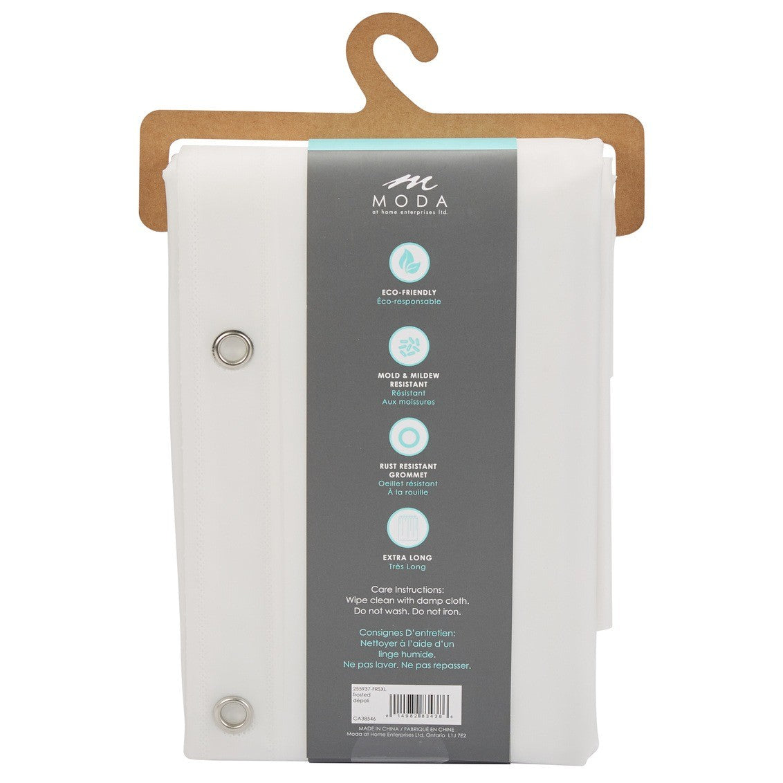 Moda At Home PEVA Tall Shower Curtain Liner 72" x 96" - iQ living
