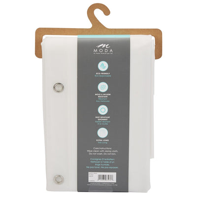 Moda At Home PEVA Tall Shower Curtain Liner 72" x 96"