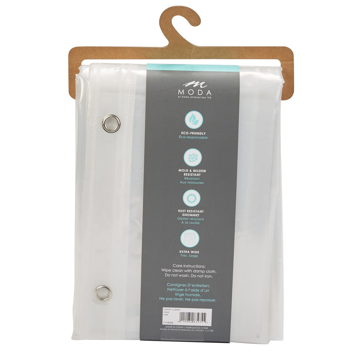 Moda At Home PEVA Wide Shower Curtain Liner 108" x 72"