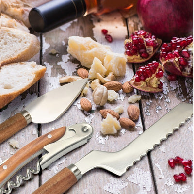 Natural Living Wine & Cheese Tool 3-Piece Set