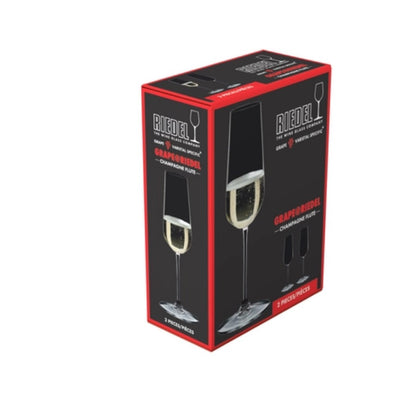 Riedel Grape Champagne Flute Glass Set Of 2