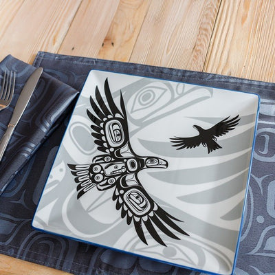 Native Northwest Soaring Eagle Serving Plate
