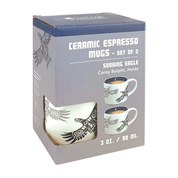 Native Northwest 3oz Espresso Mug Set Of 2 Soaring Eagle - iQ living