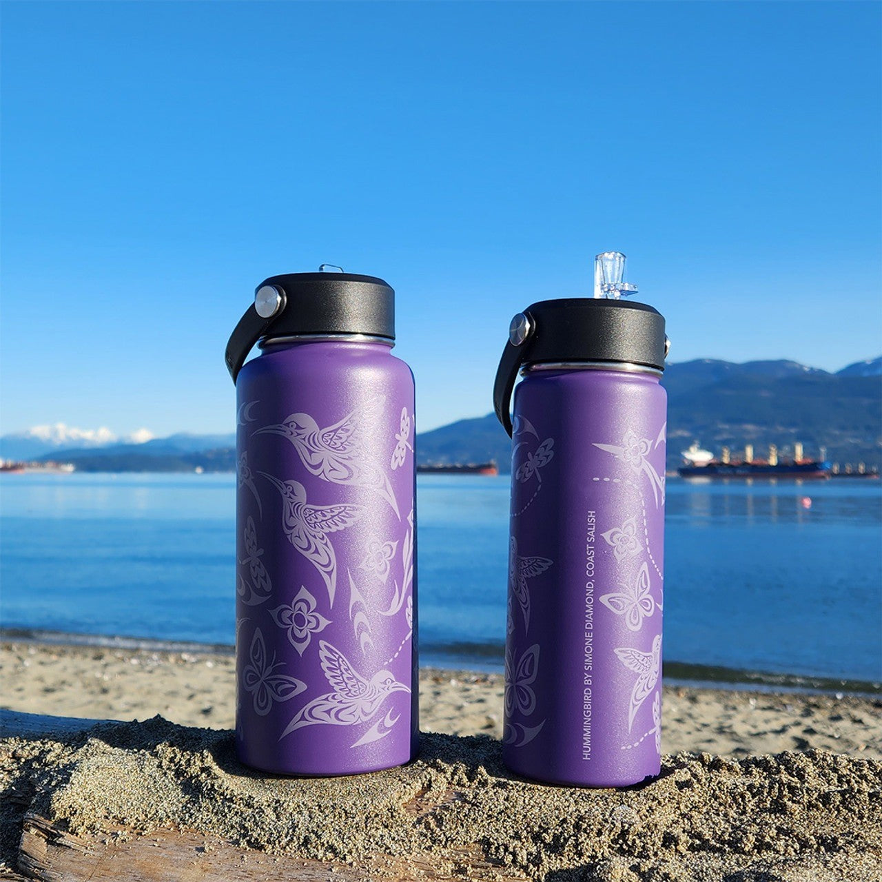 Native Northwest 21oz Wide Water Bottle - Hummingbird