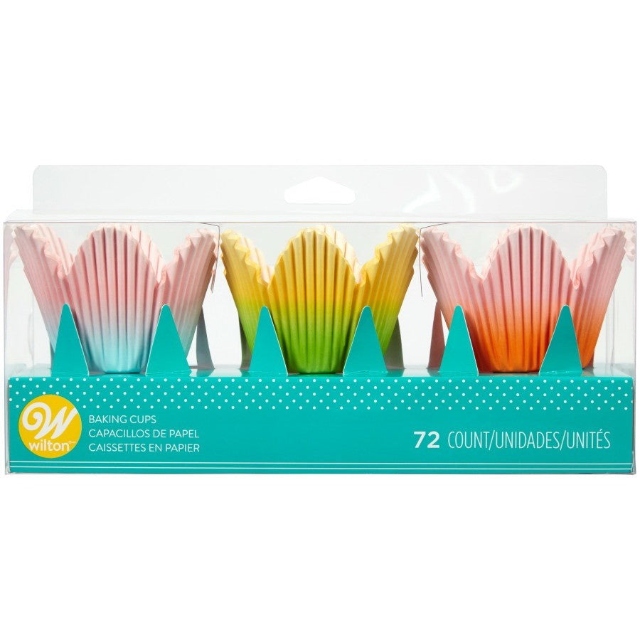 Wilton Easter Baking Cups 72 Count - Ombre Flower Petal