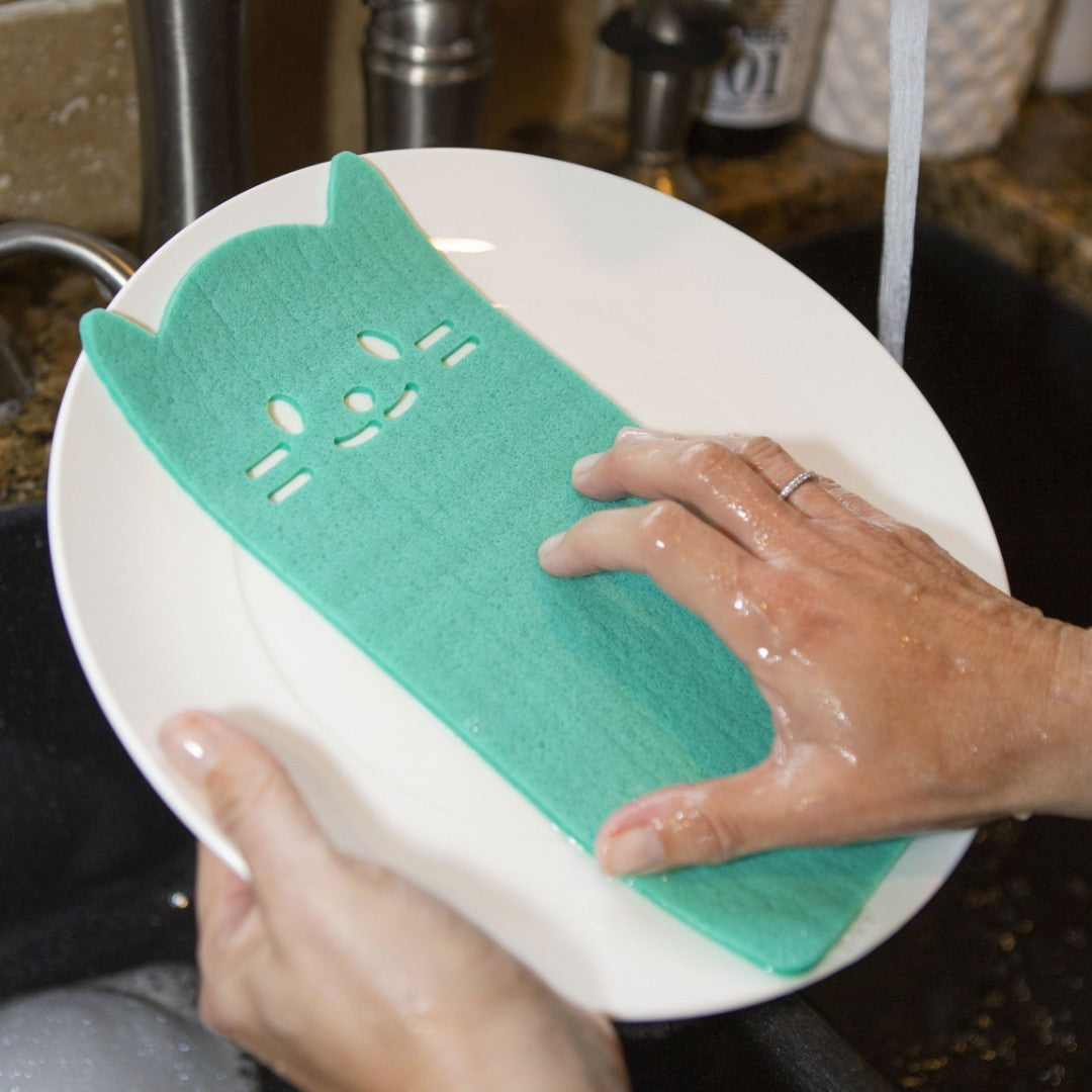 Kikkerland Cats Cleaning Cloth Set Of 3